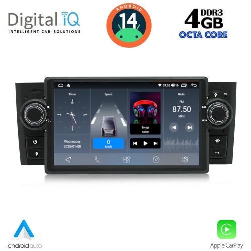 DIGITAL IQ BLG 463_CPA (7&quot; DECK) MULTIMEDIA SYSTEM for FIAT GRANDE PUNTO mod. 2005-2012