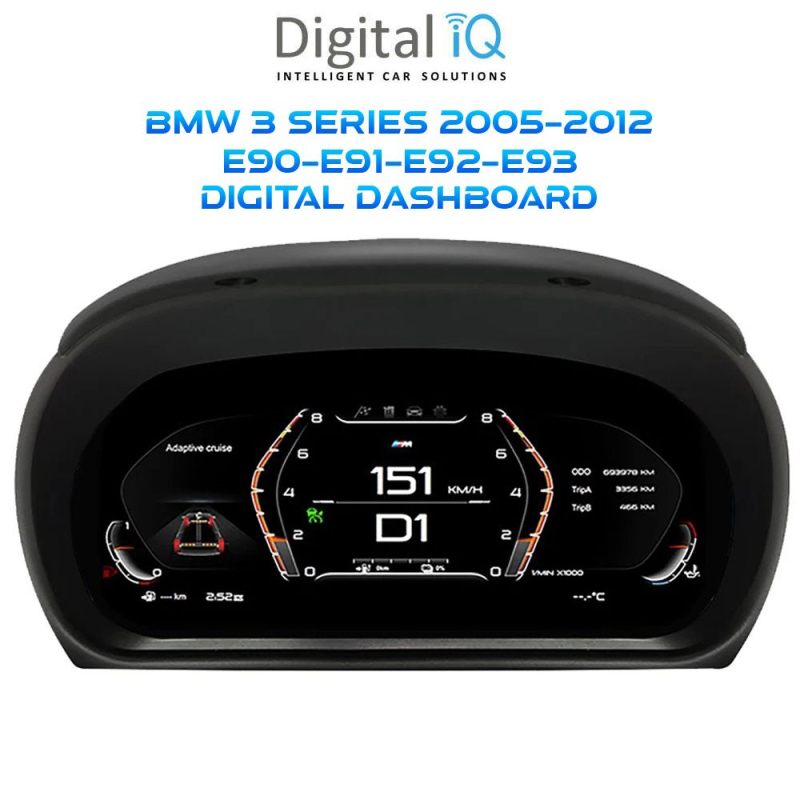 DIGITAL IQ DGU 954_IC (10in) BMW 3 Series E90 - E91 - E92 - E93 mod. 2005-2012 DIGITAL DASHBOARD DIGITAL IQ DGU 954_IC (10in) BMW 3 Series E90 - E91 - E92 - E93 mod. 2005-2012 DIGITAL DASHBOARD