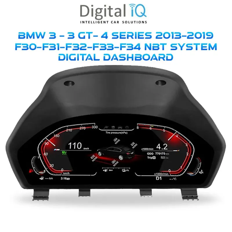 DIGITAL IQ DGU 955_IC (12.3in) BMW 3 - 3 GT - 4 Series F30 - F31 - F32 - F33 - F34 mod. 2013-2019 DIGITAL DASHBOARD