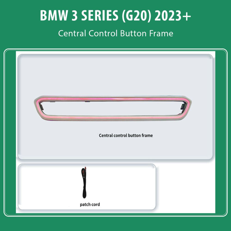DIQ AMBIENT BMW S.3 (G20) FRAME (Digital iQ Co-Pilot Trim for BMW Series 3 mod. 2023+ FACELIFT, Buttons Frame)