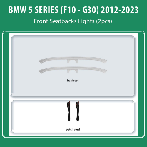 DIQ AMBIENT BMW S.5 (ST) (F10- G30) mod.2012-2023 for Front seatback (Digital iQ Ambient Light BMW Series 5 mod.2012-2023, Seatback Lights)