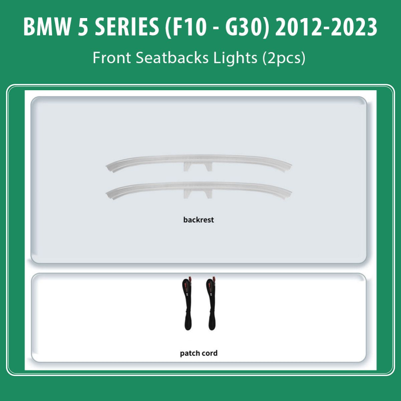 DIQ AMBIENT BMW S.5 (ST) (F10- G30) mod.2012-2023 for Front seatback (Digital iQ Ambient Light BMW Series 5 mod.2012-2023, Seatback Lights)