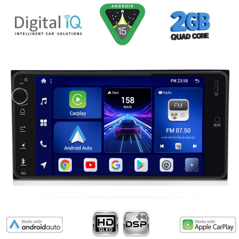 DIGITAL IQ BXC 262_CPAA (7''_DECK) MULTIMEDIA for TOYOTA ALL (200mm)