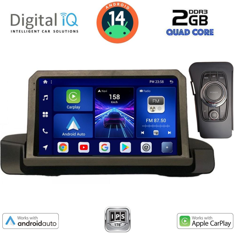 DIGITAL IQ BXC 3044_CPAA (9inc) MULTIMEDIA TABLET for BMW S.3 (E90-91-92) mod. 2005-2012 DIGITAL IQ BXC 3044_CPAA (9inc) MULTIMEDIA TABLET for BMW S.3 (E90-91-92) mod. 2005-2012