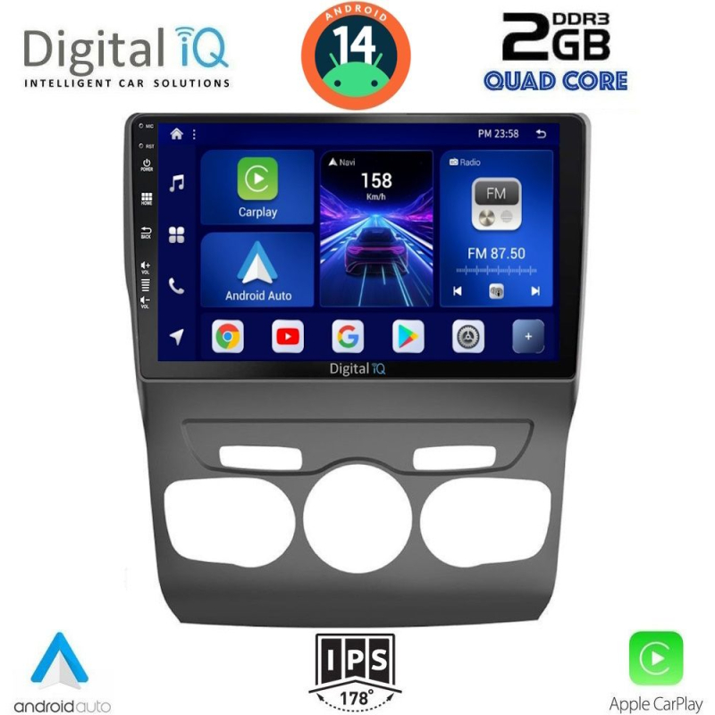 DIGITAL IQ BXC 3085_CPAA (10inc) MULTIMEDIA TABLET for CITROEN C4 -DS4 mod. 2011-2018 DIGITAL IQ BXC 3085_CPAA (10inc) MULTIMEDIA TABLET for CITROEN C4 -DS4 mod. 2011-2018