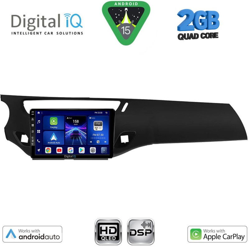 DIGITAL IQ BXC 3092BL_CPAA (9inc) MULTIMEDIA TABLET for CITROEN C3 - DS3 mod. 2009-2016 (BLACK)