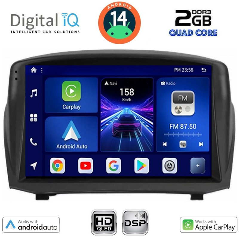 DIGITAL IQ BXC 3154B_CPAA (9inc) MULTIMEDIA TABLET for FORD FIESTA mod. 2008-2017 DIGITAL IQ BXC 3154B_CPAA (9inc) MULTIMEDIA TABLET for FORD FIESTA mod. 2008-2017