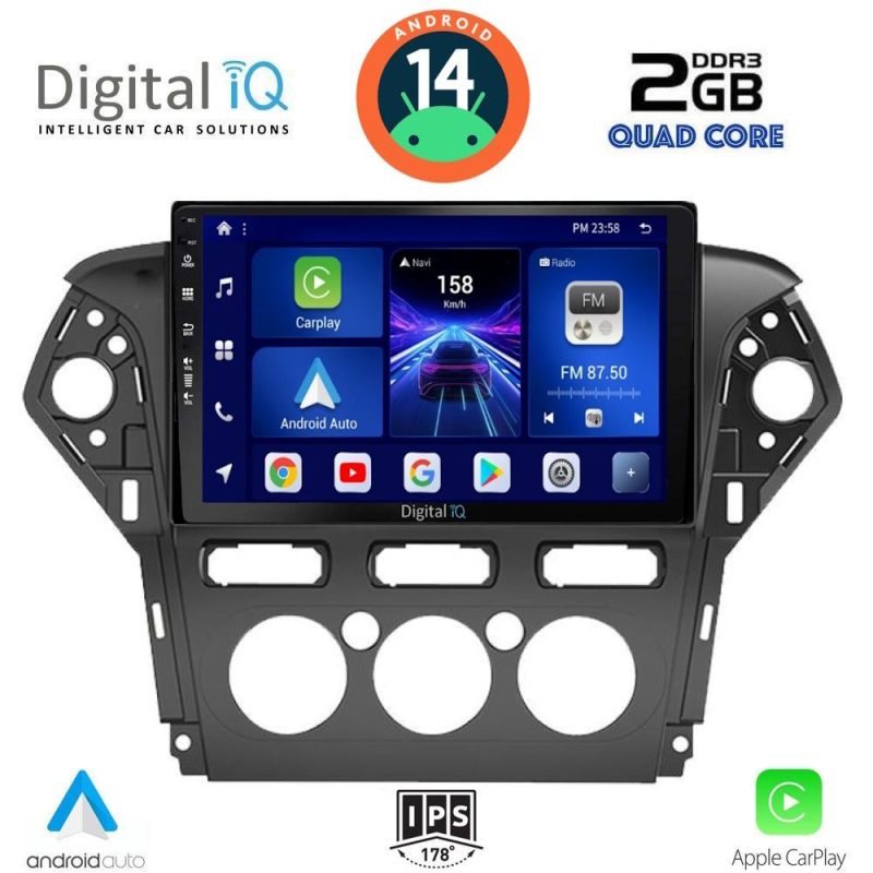 DIGITAL IQ BXC 3163_CPAA A/C (10inc) MULTIMEDIA TABLET for FORD MONDEO mod. 2011-2013 DIGITAL IQ BXC 3163_CPAA A/C (10inc) MULTIMEDIA TABLET for FORD MONDEO mod. 2011-2013