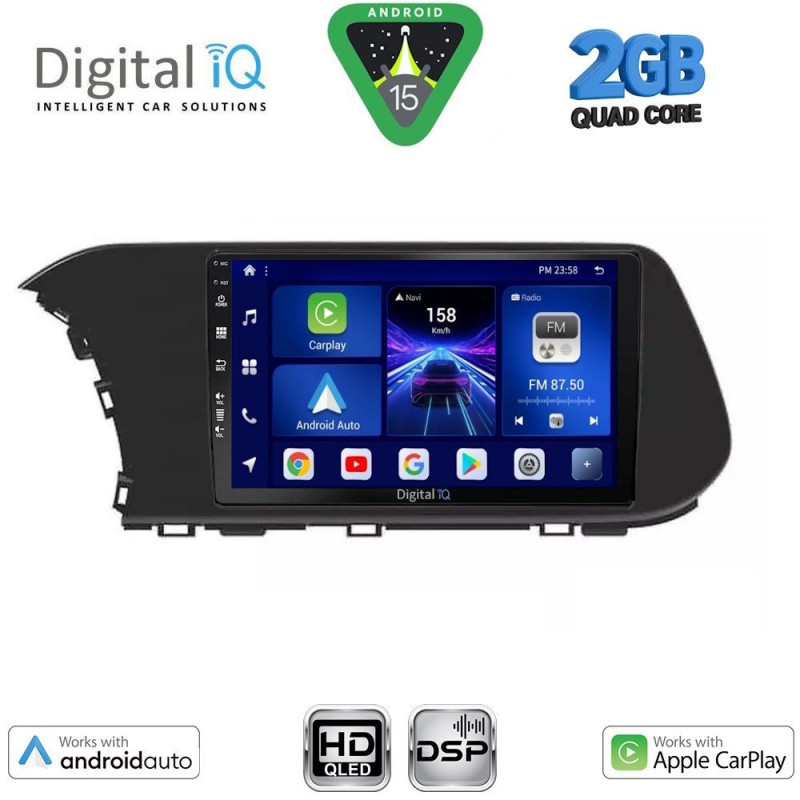 DIGITAL IQ BXC 3220_CPAA (10inc) MULTIMEDIA TABLET for HYUNDAI i20 - BAYON mod. 2021-2026