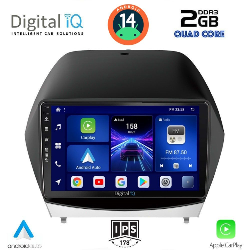 DIGITAL IQ BXC 3235_CPAA (10inc) MULTIMEDIA TABLET for HYUNDAI iX35 mod. 2010-2015 DIGITAL IQ BXC 3235_CPAA (10inc) MULTIMEDIA TABLET for HYUNDAI iX35 mod. 2010-2015