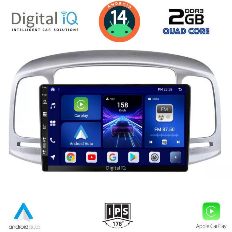 DIGITAL IQ BXC 3249_CPAA (9inc) MULTIMEDIA TABLET for HYUNDAI ACCENT mod. 2005-2012 DIGITAL IQ BXC 3249_CPAA (9inc) MULTIMEDIA TABLET for HYUNDAI ACCENT mod. 2005-2012