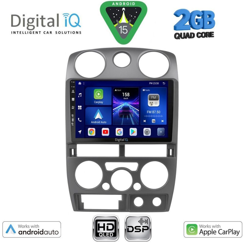 DIGITAL IQ BXC 3254GR_CPAA (9inc) MULTIMEDIA TABLET for ISUZU D-MAX mod. 2008-2012 (GREY)