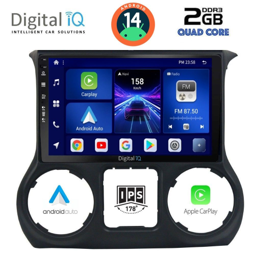 DIGITAL IQ BXC 3295_CPAA (10inc) MULTIMEDIA TABLET for JEEP WRANGLER mod. 2011-2014
