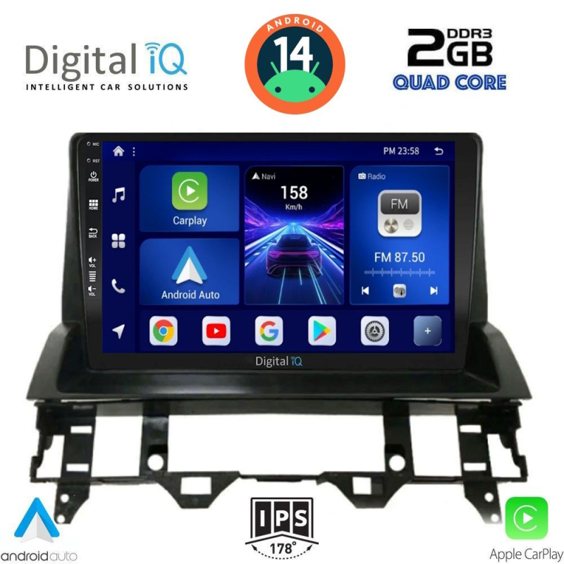 DIGITAL IQ BXC 3376_GPS DASH (10inc) MULTIMEDIA TABLET for MAZDA 6 mod. 2002-2008 DIGITAL IQ BXC 3376_GPS DASH (10inc) MULTIMEDIA TABLET for MAZDA 6 mod. 2002-2008