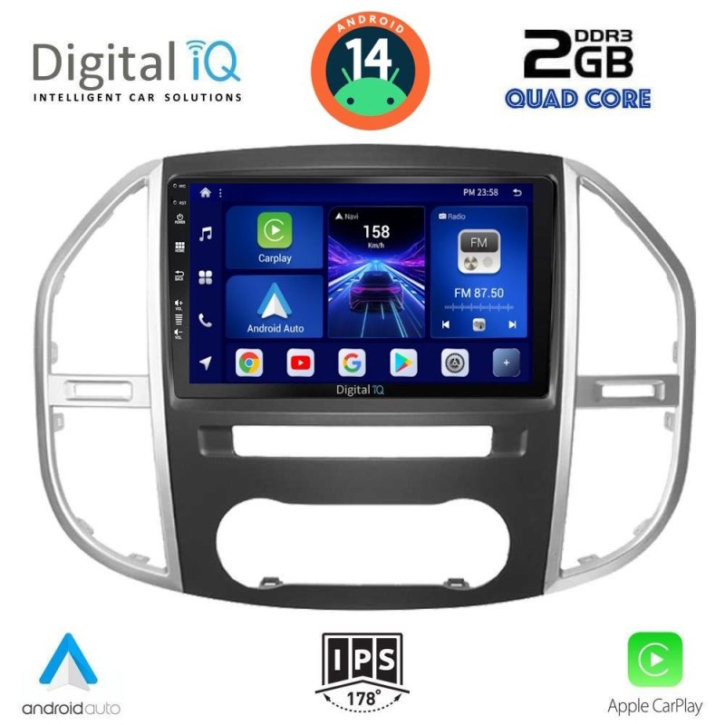 DIGITAL IQ BXC 3429_CPAA (10inc) MULTIMEDIA TABLET for MERCEDES VITO – VIANO (W447) mod. 2015> DIGITAL IQ BXC 3429_CPAA (10inc) MULTIMEDIA TABLET for MERCEDES VITO – VIANO (W447) mod. 2015>