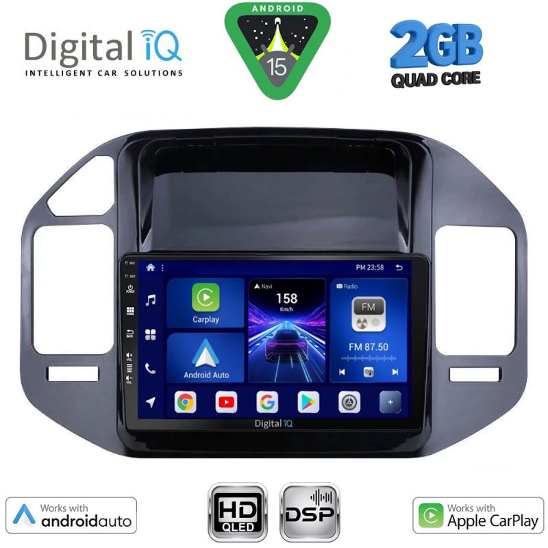 DIGITAL IQ BXC 3444_CPAA (9inc) MULTIMEDIA TABLET for MITSUBISHI PAJERO mod. 1999-2006