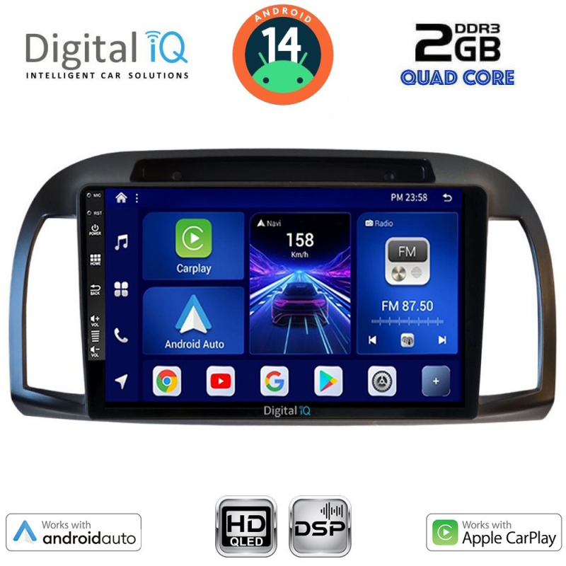 DIGITAL IQ BXC 3457BL_CPAA (9inc) MULTIMEDIA TABLET for NISSAN MICRA K12 mod. 2002-2010 (BLACK) DIGITAL IQ BXC 3457BL_CPAA (9inc) MULTIMEDIA TABLET for NISSAN MICRA K12 mod. 2002-2010 (BLACK)