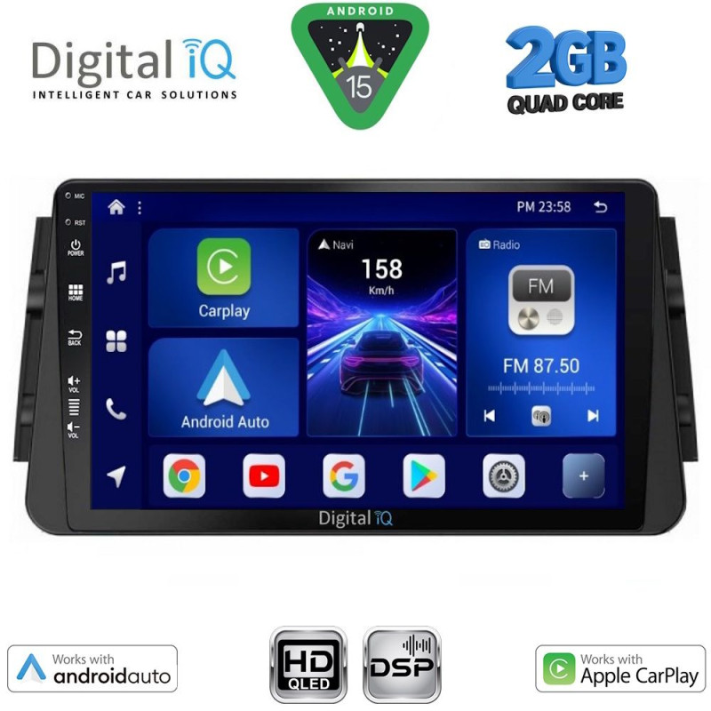 DIGITAL IQ BXC 3460_CPAA (9inc) MULTIMEDIA TABLET for NISSAN MICRA mod. 2017-2025