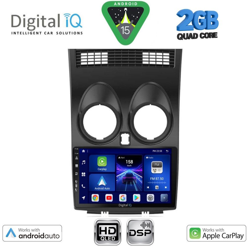 DIGITAL IQ BXC 3466_CPAA (9inc) MULTIMEDIA TABLET for NISSAN QASHQAI mod. 2007-2014