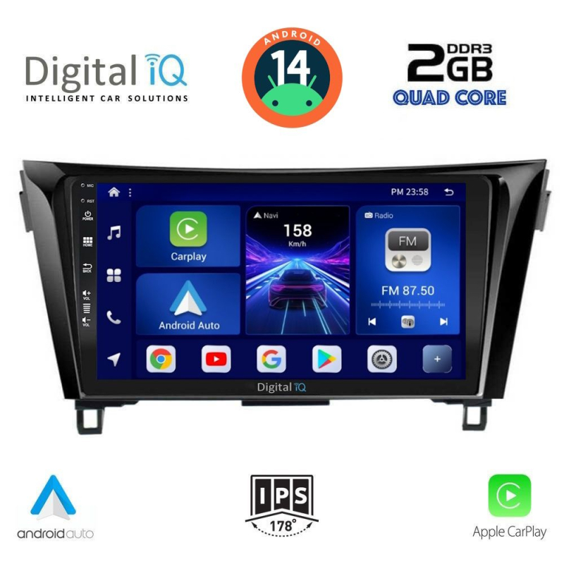 DIGITAL IQ BXC 3468_CPAA (10inc) MULTIMEDIA TABLET for NISSAN QASHQAI - XTRAIL mod. 2014-2021 DIGITAL IQ BXC 3468_CPAA (10inc) MULTIMEDIA TABLET for NISSAN QASHQAI - XTRAIL mod. 2014-2021