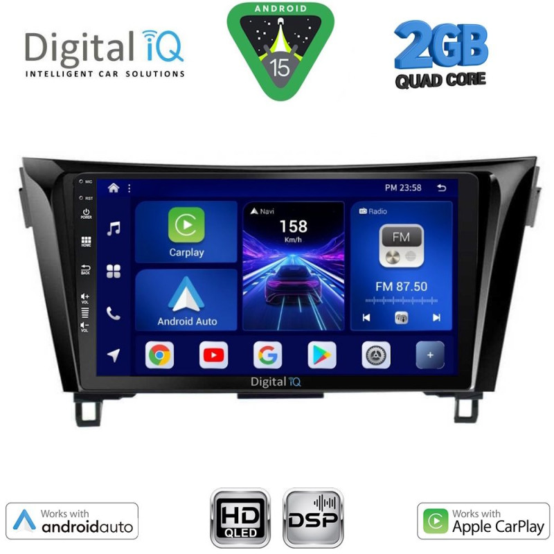 DIGITAL IQ BXC 3468_CPAA (10inc) MULTIMEDIA TABLET for NISSAN QASHQAI - XTRAIL mod. 2014-2021