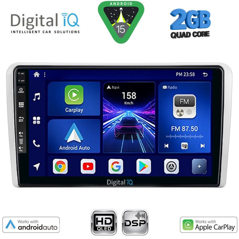 DIGITAL IQ BXC 3481SL_CPAA (9inc) MULTIMEDIA TABLET for OPEL ALL mod. 2004-2014 (SILVER)