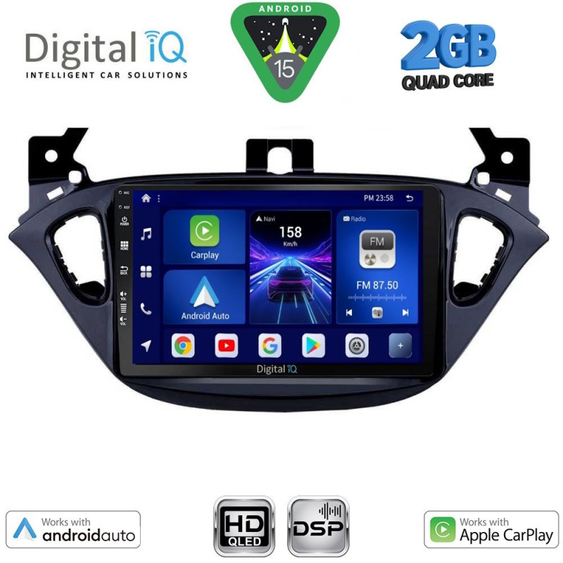 DIGITAL IQ BXC 3486_CPAA (9inc) MULTIMEDIA TABLET for OPEL ADAM - CORSA E mod. 2014-2019