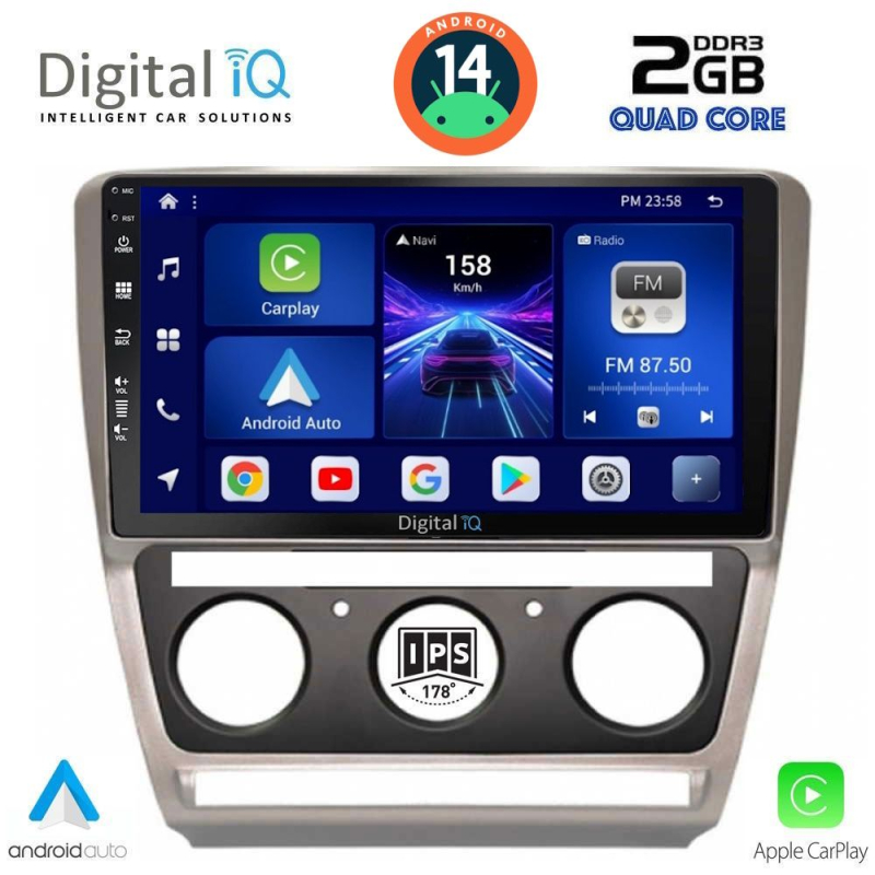 DIGITAL IQ BXC 3595_CPAA (10inc) MULTIMEDIA TABLET for SKODA OCTAVIA 5 mod. 2005-2013 DIGITAL IQ BXC 3595_CPAA (10inc) MULTIMEDIA TABLET for SKODA OCTAVIA 5 mod. 2005-2013