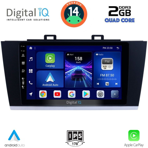 DIGITAL IQ BXC 3668_CPAA (9inc) MULTIMEDIA TABLET for SUBARU LEGACY – OUTBACK mod. 2014-2019