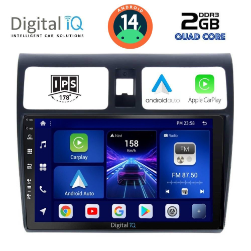 DIGITAL IQ BXC 3684_CPAA (10inc) MULTIMEDIA TABLET for SUZUKI SWIFT mod. 2005-2011