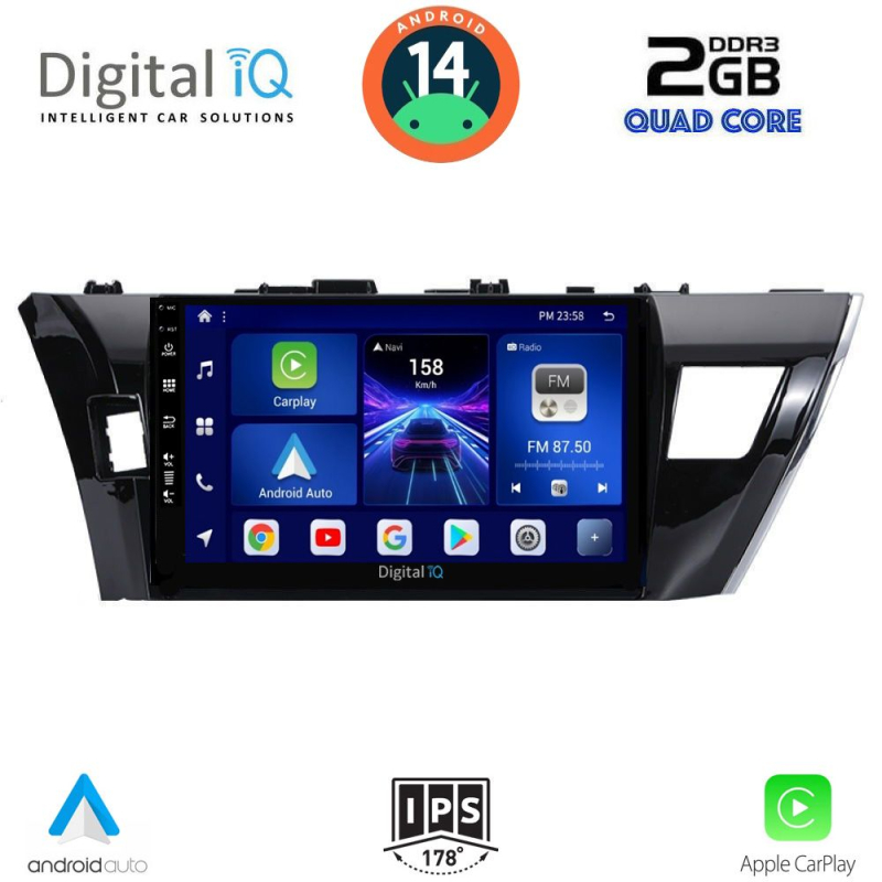 DIGITAL IQ BXC 3714_CPAA (10inc) MULTIMEDIA TABLET for TOYOTA COROLLA mod. 2013-2016 DIGITAL IQ BXC 3714_CPAA (10inc) MULTIMEDIA TABLET for TOYOTA COROLLA mod. 2013-2016