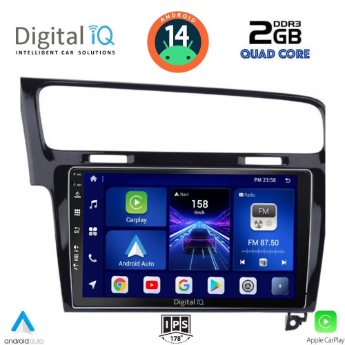 DIGITAL IQ BXC 3747_CPAA (10inc) MULTIMEDIA TABLET for VW GOLF 7 mod. 2013-2020
