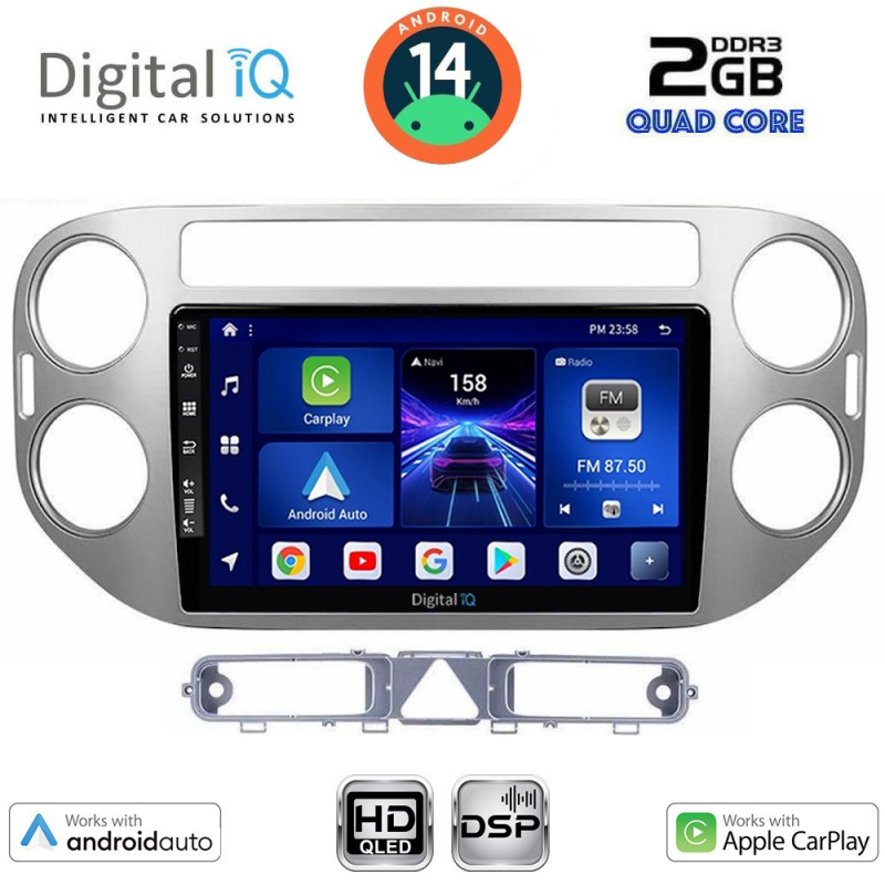 DIGITAL IQ BXC 3759GR_CPAA (9inc) MULTIMEDIA TABLET for VW TIGUAN mod. 2004-2011 (GREY) DIGITAL IQ BXC 3759GR_CPAA (9inc) MULTIMEDIA TABLET for VW TIGUAN mod. 2004-2011 (GREY)
