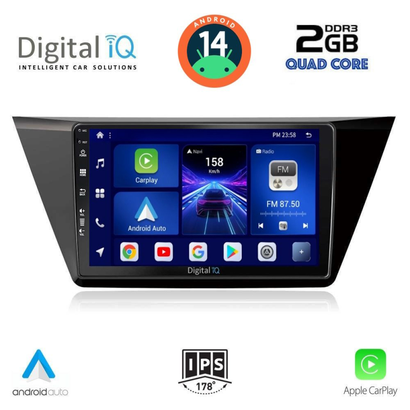 DIGITAL IQ BXC 3769_CPAA (10inc) MULTIMEDIA TABLET for VW TOURAN mod. 2016> DIGITAL IQ BXC 3769_CPAA (10inc) MULTIMEDIA TABLET for VW TOURAN mod. 2016>