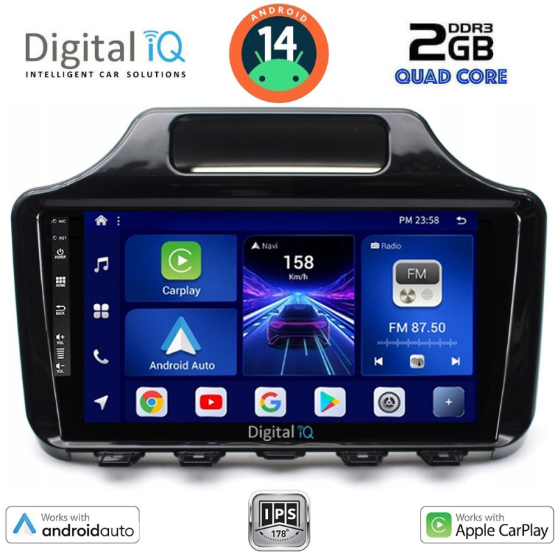 DIGITAL IQ BXC 3779_CPAA (9inc) MULTIMEDIA TABLET for TOYOTA IQ mod. 2008> with ORIG. NAVI