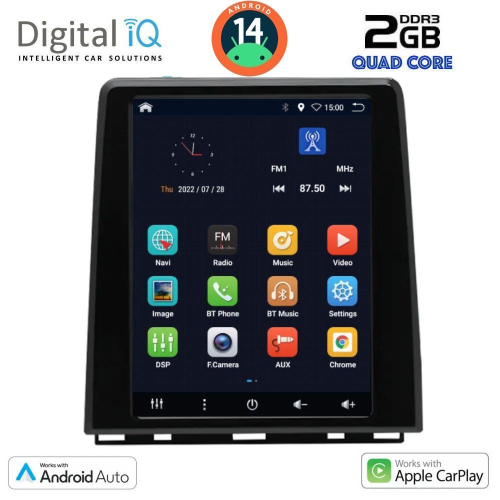 DIGITAL IQ BXC 3947_CPAA (LOW VERSION) TESLA STYLE  for RENAULT CLIO - CAPTUR mod. 2019&gt;