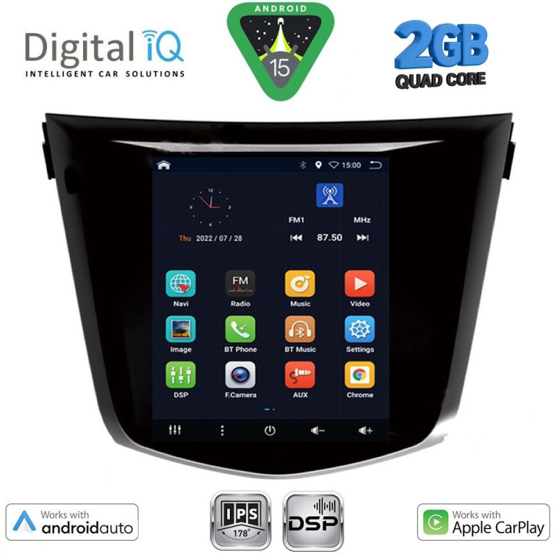 DIGITAL IQ BXC 3968_CPAA TESLA STYLE for NISSAN QASHQAI – XTRAIL mod. 2014-2021