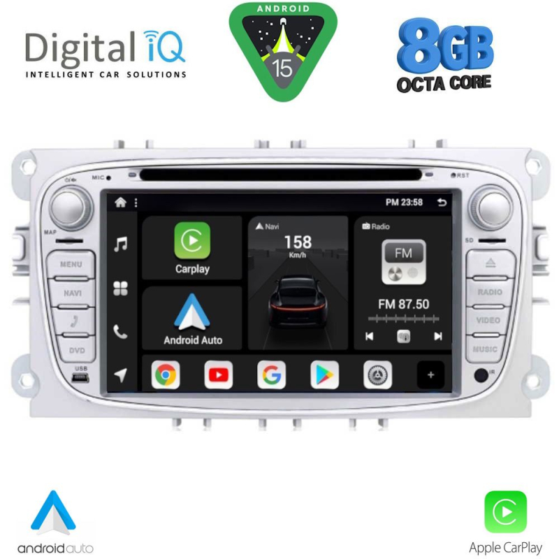 DIGITAL IQ BXD 803_CPA (7" DVD) MULTIMEDIA SYSTEM for FORD mod. 2007-2011