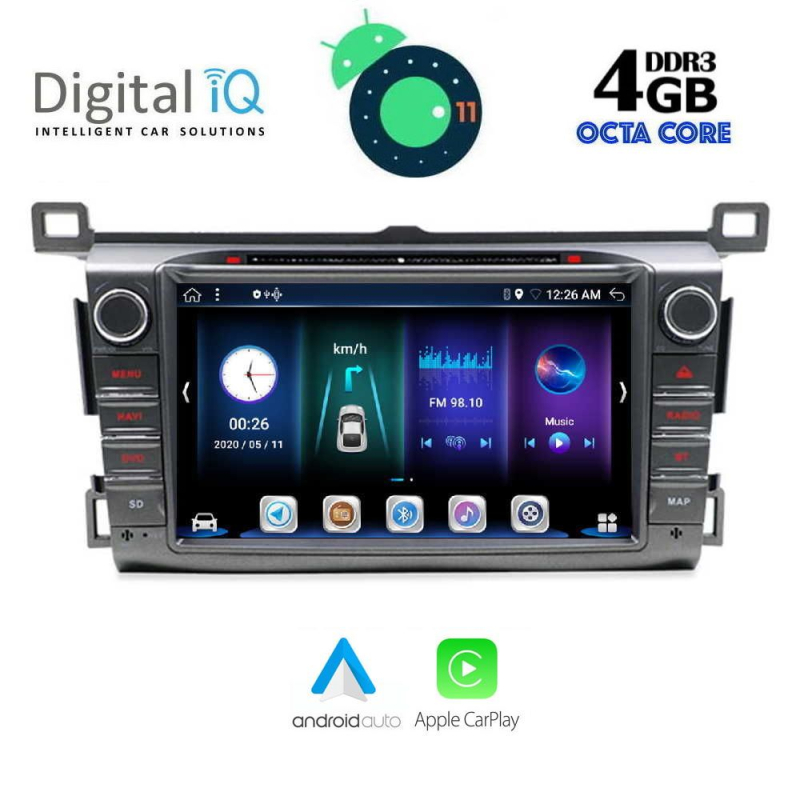 DIGITAL IQ BXE 624_CPA (8" DVD) MULTIMEDIA SYSTEM for TOYOTA RAV 4 mod. 2013-2019 DIGITAL IQ BXE 624_CPA (8" DVD) MULTIMEDIA SYSTEM for TOYOTA RAV 4 mod. 2013-2019