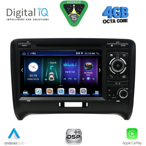 DIGITAL IQ BXE 678_CPA (7&quot; DVD) MULTIMEDIA SYSTEM for AUDI ΤΤ mod. 2007-2015