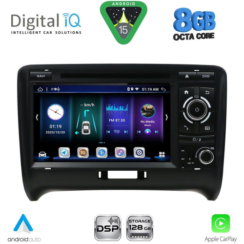 DIGITAL IQ BXE 878_CPA (7&quot; DVD) MULTIMEDIA SYSTEM for AUDI ΤΤ mod. 2007-2015