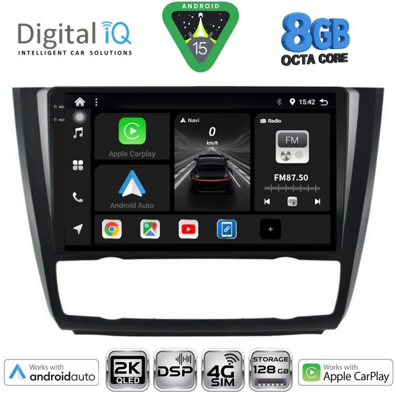 DIGITAL IQ BXF 11040_CPAA CLIMA (9inc) MULTIMEDIA TABLET for BMW S.1 E81-82-87-88 mod. 2004-2013 DIGITAL IQ BXF 11040_CPAA CLIMA (9inc) MULTIMEDIA TABLET for BMW S.1 E81-82-87-88 mod. 2004-2013
