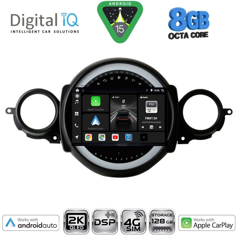 DIGITAL IQ BXF 11064_CPAA (9inc) MULTIMEDIA TABLET for MINI COOPER (R56-R57) mod. 2006-2014 - CLUBMAN (R55) mod. 2007-2014 DIGITAL IQ BXF 11064_CPAA (9inc) MULTIMEDIA TABLET for MINI COOPER (R56-R57) mod. 2006-2014 - CLUBMAN (R55) mod. 2007-2014