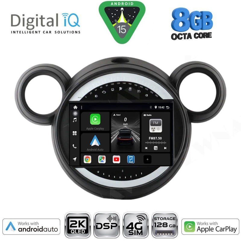 DIGITAL IQ BXF 11065_CPAA (9inc) MULTIMEDIA TABLET for MINI COUNTRYMAN (R60) mod. 2010-2016 - PACEMAN (R61) mod. 2013-2016