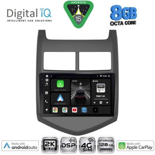 DIGITAL IQ BXF 11074_CPAA (9inc) MULTIMEDIA TABLET for CHEVROLET AVEO mod. 2011-2014