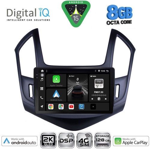 DIGITAL IQ BXF 11077_CPAA (9inc) MULTIMEDIA TABLET for CHEVROLET CRUZE mod. 2013-2015
