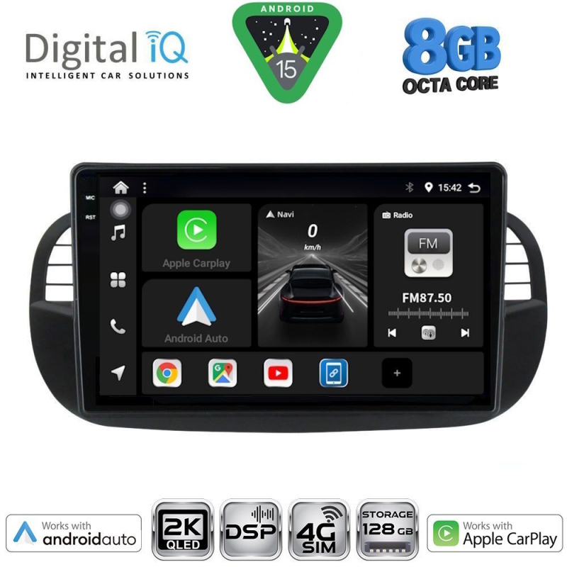 DIGITAL IQ BXF 11130_CPAA (9inc) MULTIMEDIA TABLET for FIAT 500 mod. 2007-2015 DIGITAL IQ BXF 11130_CPAA (9inc) MULTIMEDIA TABLET for FIAT 500 mod. 2007-2015