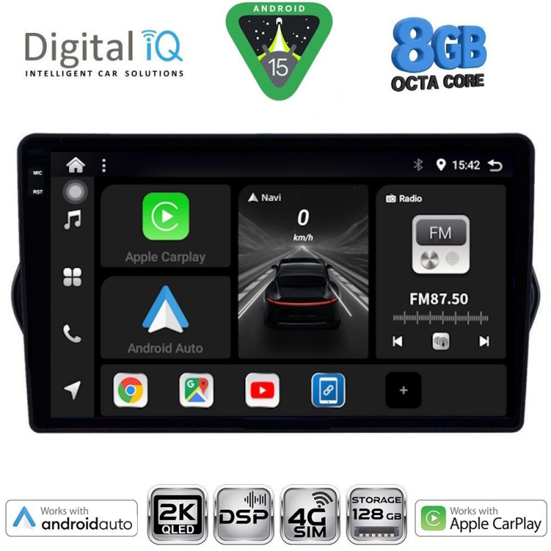 DIGITAL IQ BXF 11148_CPAA (9inc) MULTIMEDIA TABLET for FIAT TIPO mod. 2015-2023
