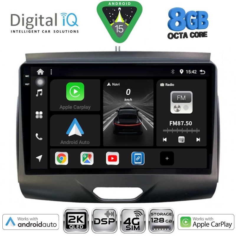 DIGITAL IQ BXF 11172_CPAA (9inc) MULTIMEDIA TABLET for FORD RANGER mod. 2015-2018