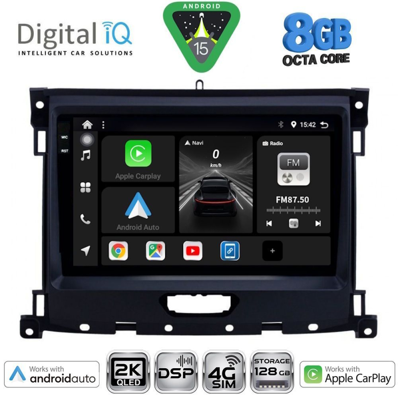DIGITAL IQ BXF 11173_CPAA (9inc) MULTIMEDIA TABLET for FORD RANGER mod. 2018>